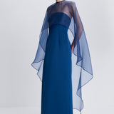 Simkhai - Fiora Organza Cape Gown