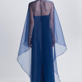 Simkhai - Fiora Organza Cape Gown