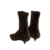 The Row - Liisa Kitten Heel Suede Bootie