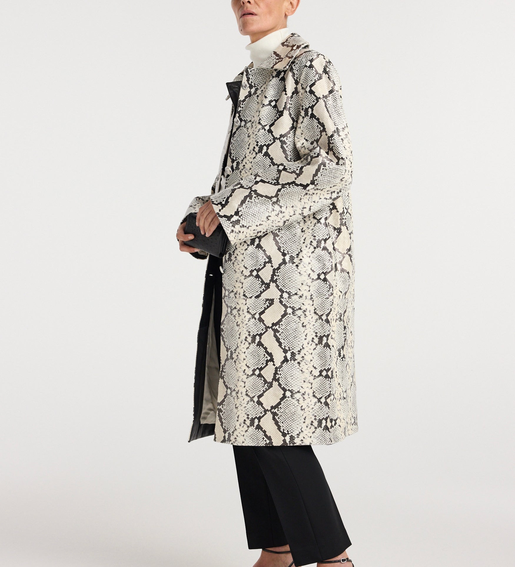 ROHE - Snakeskin leather coat | snakeskin