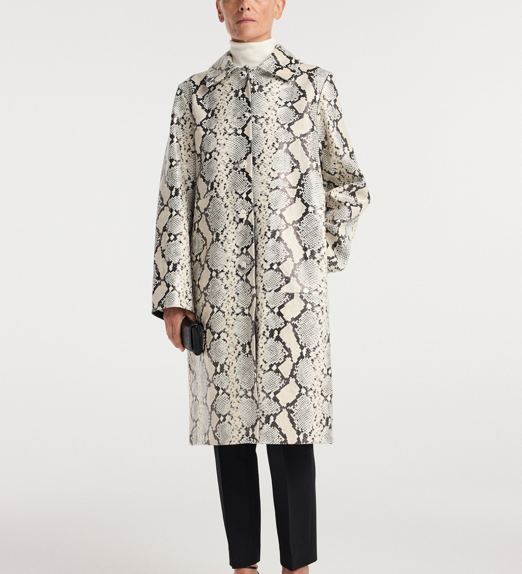 ROHE - Snakeskin leather coat | snakeskin