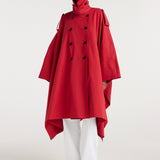 ROHE - Cape trenchcoat | cherry