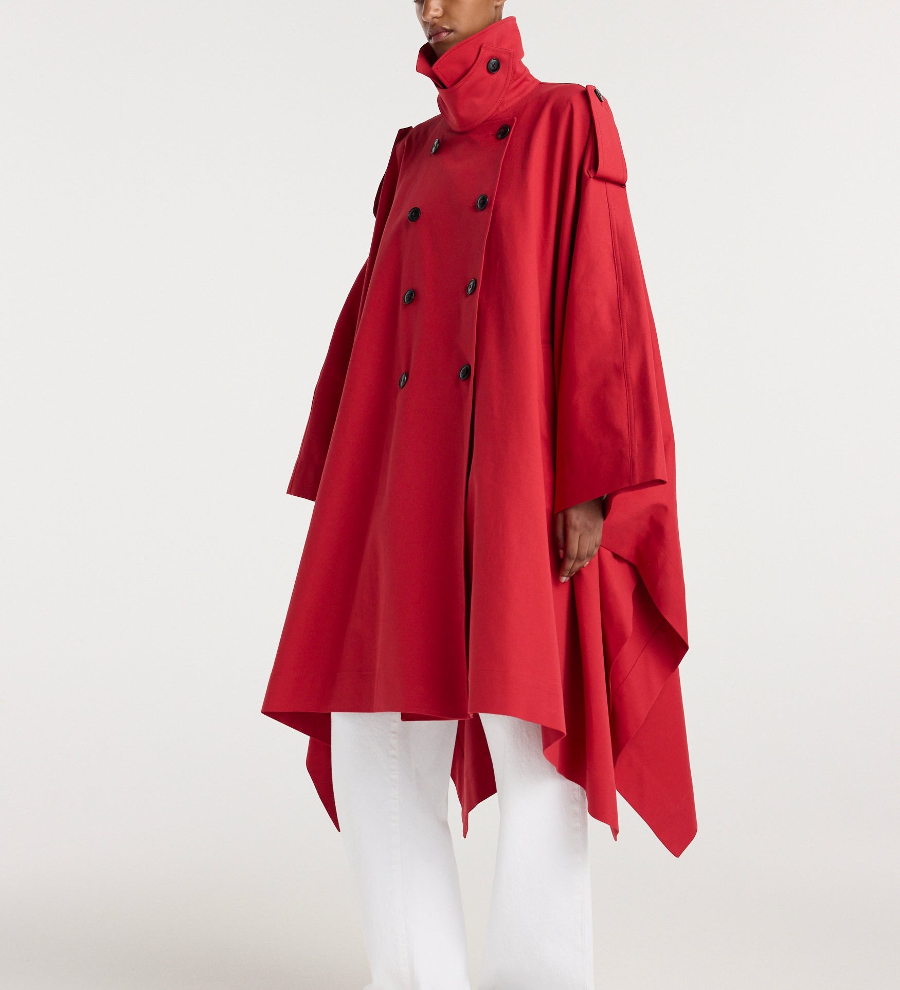 ROHE - Cape trenchcoat | cherry