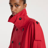 ROHE - Cape trenchcoat | cherry