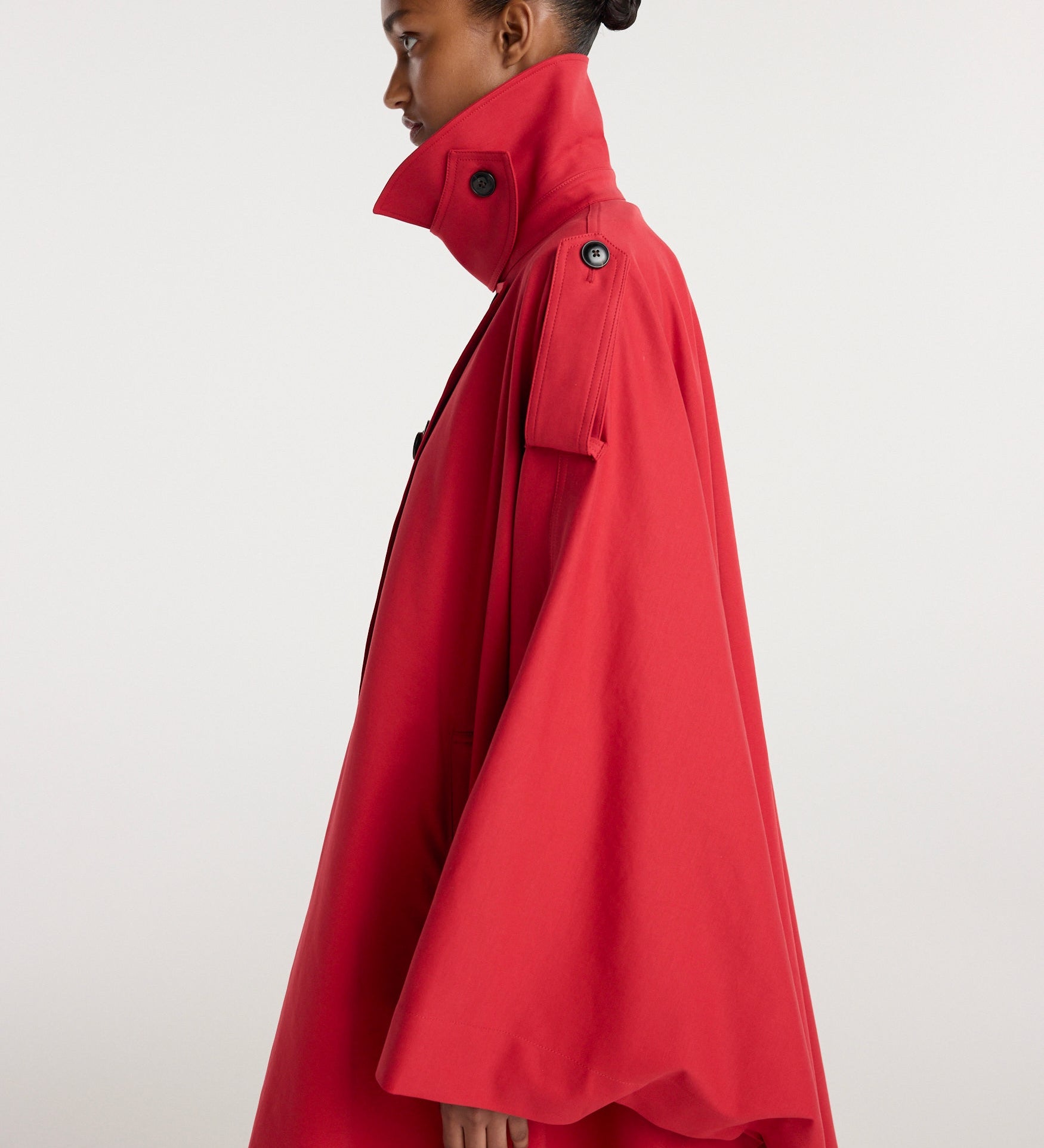 ROHE - Cape trenchcoat | cherry