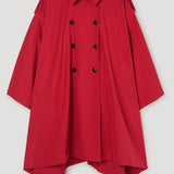 ROHE - Cape trenchcoat | cherry