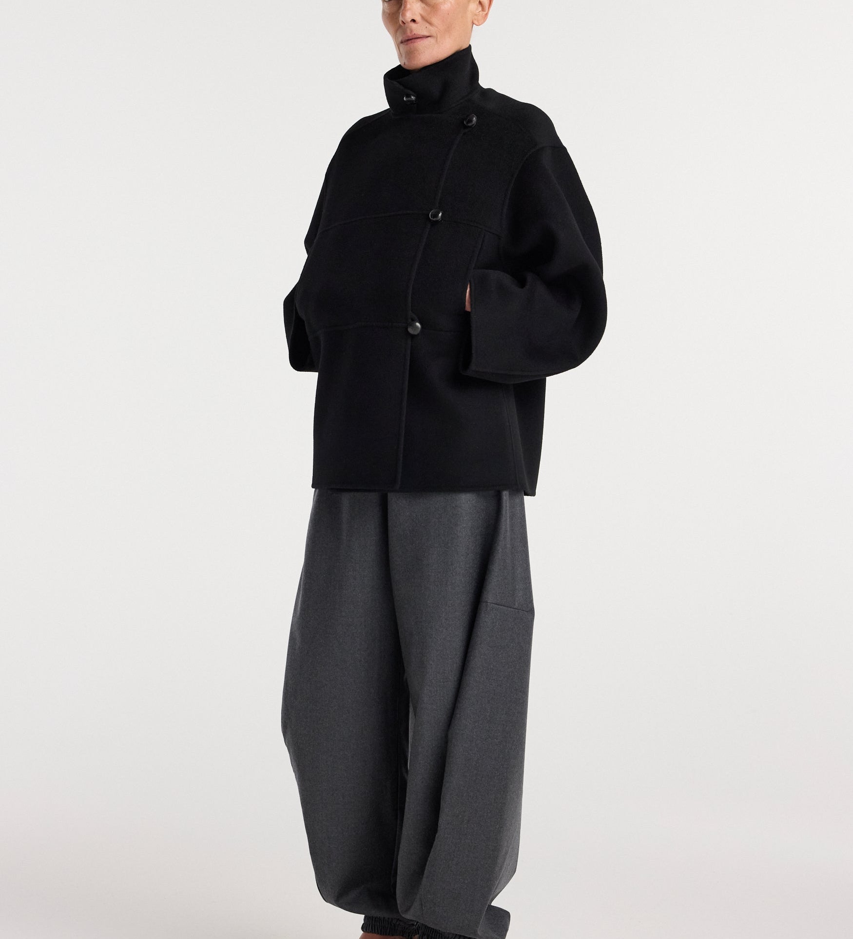ROHE - Double - faced wool jacket | black