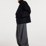 ROHE - Double - faced wool jacket | black