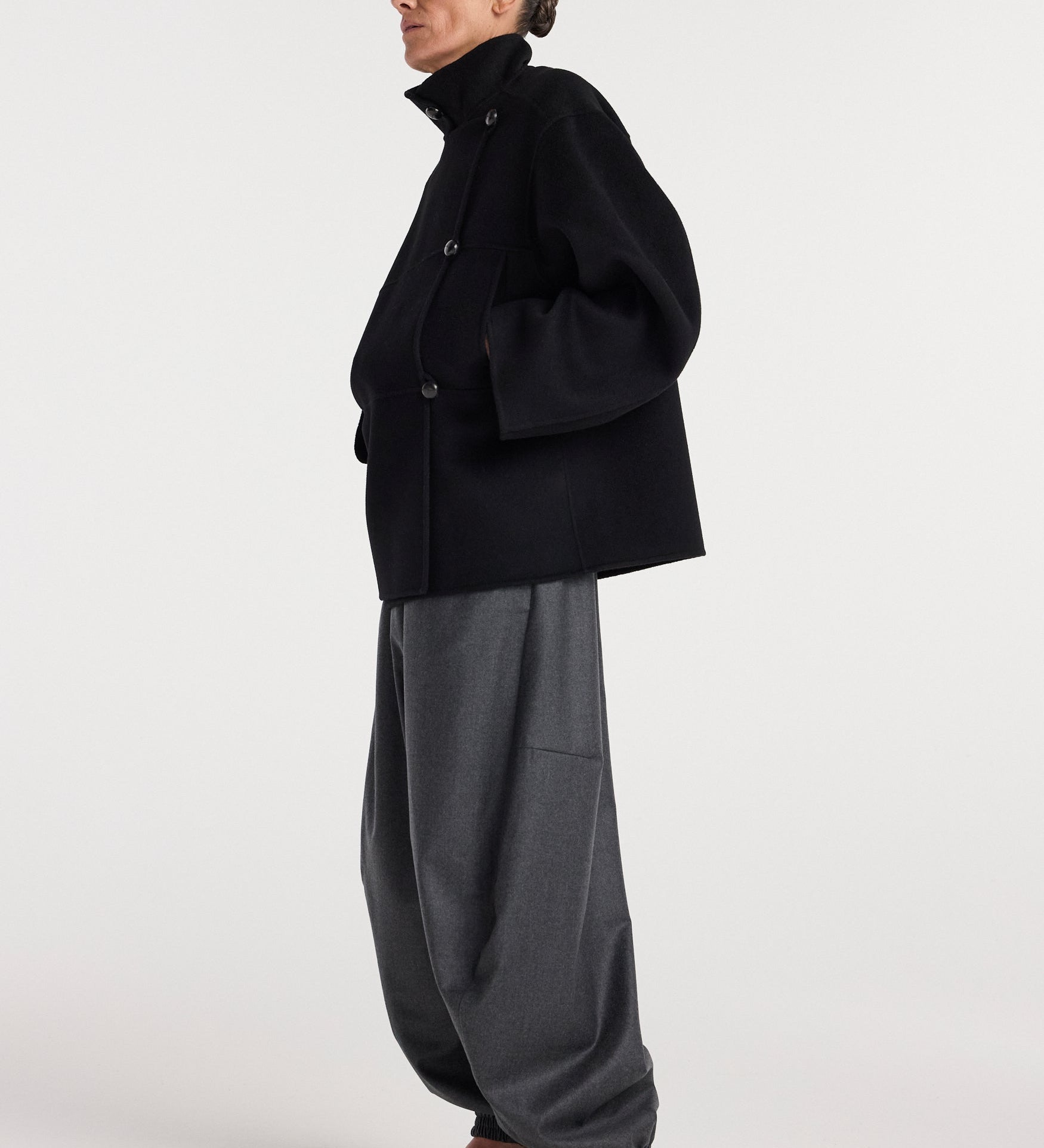 ROHE - Double - faced wool jacket | black