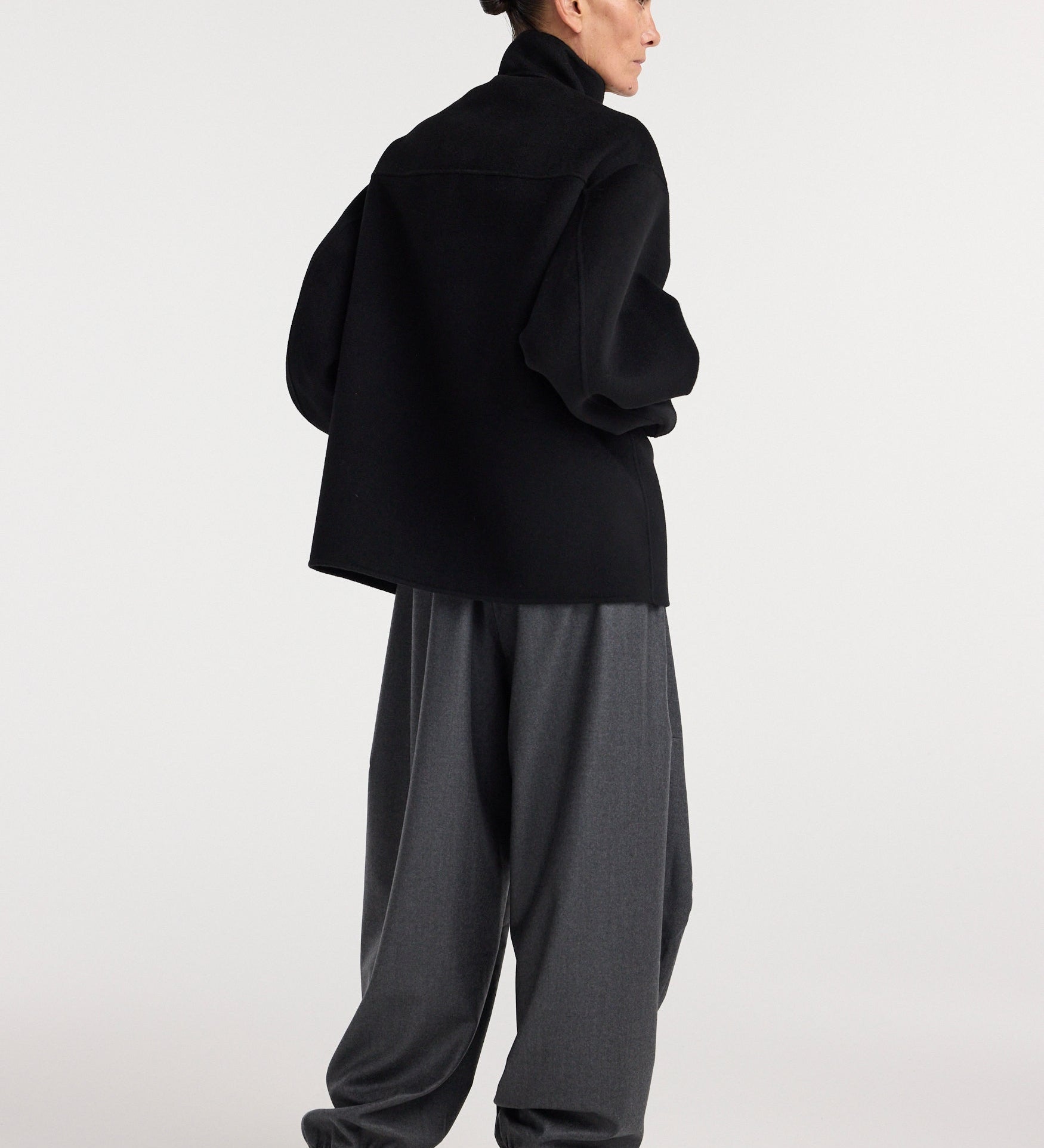 ROHE - Double - faced wool jacket | black