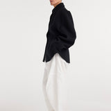 ROHE - Double - faced sculptural jacket | black
