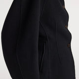 ROHE - Double - faced sculptural jacket | black