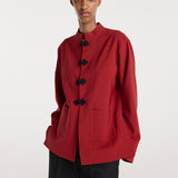 ROHE - Pankou closure jacket | carmine