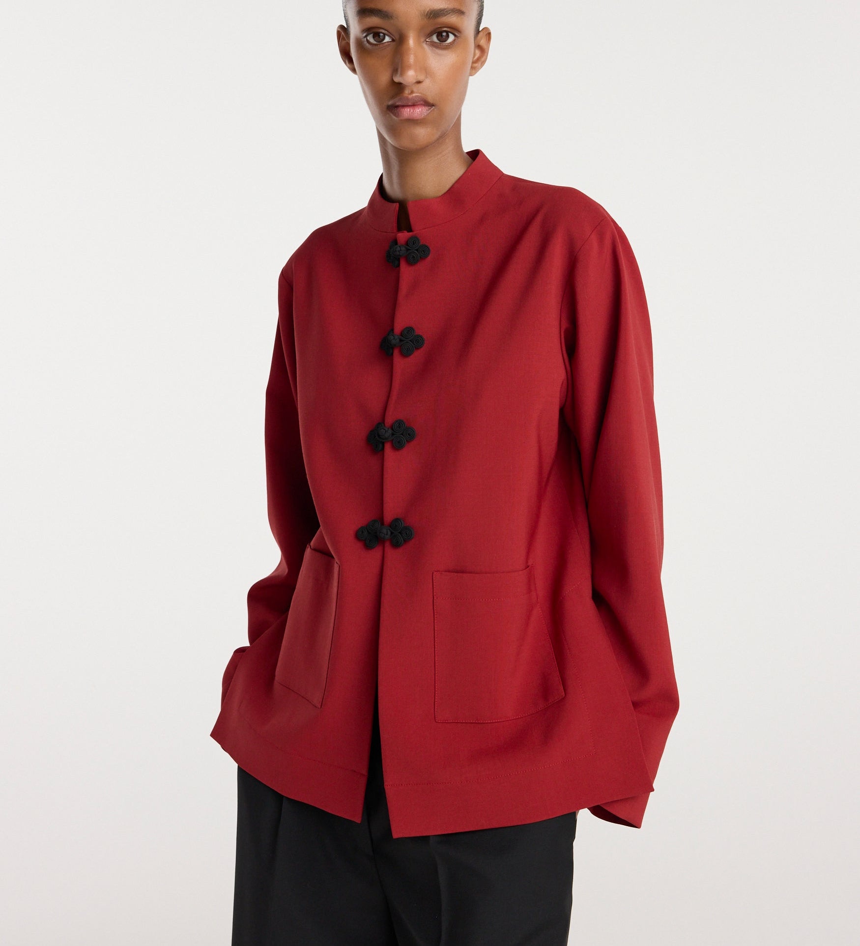 ROHE - Pankou closure jacket | carmine