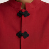 ROHE - Pankou closure jacket | carmine