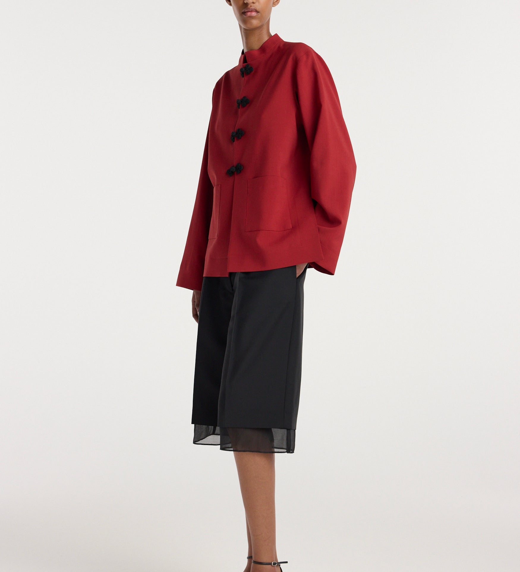 ROHE - Pankou closure jacket | carmine