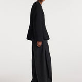 ROHE - Bouclé shaped blazer | black