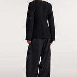 ROHE - Bouclé shaped blazer | black