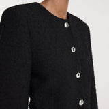 ROHE - Bouclé shaped blazer | black