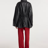 ROHE - Sculptural leather jacket | black