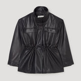 ROHE - Sculptural leather jacket | black