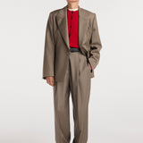 ROHE - Hourglass shaped blazer | desert brown