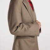 ROHE - Hourglass shaped blazer | desert brown