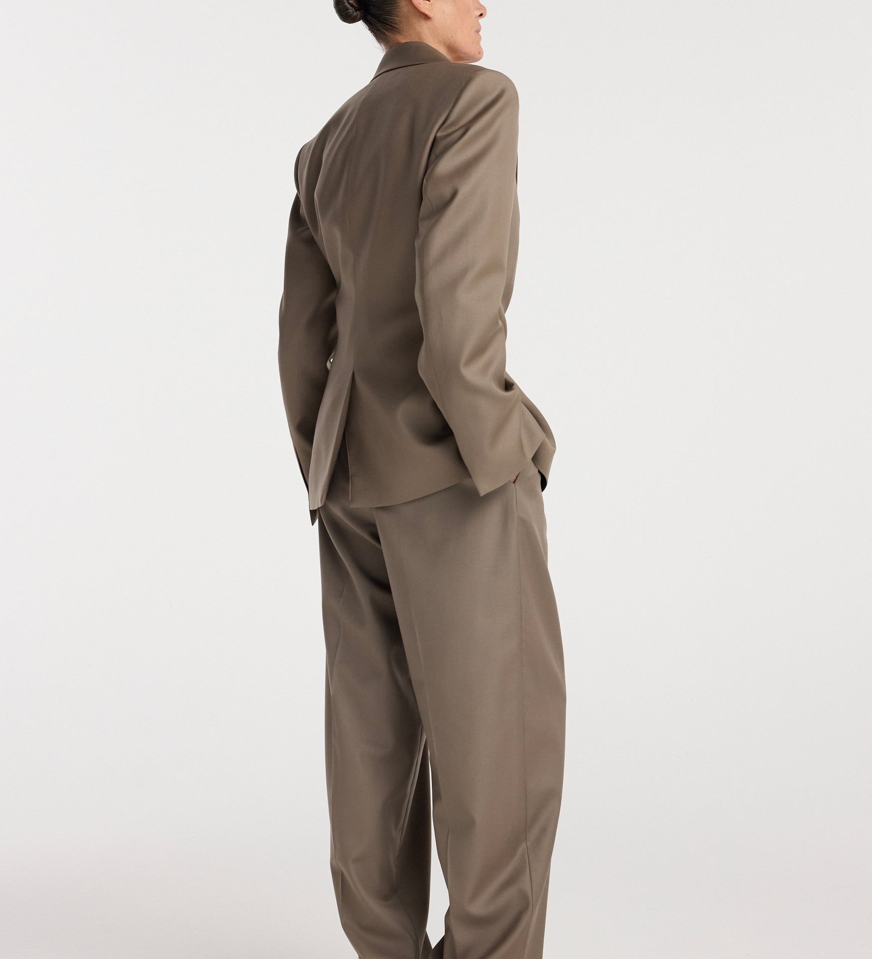 ROHE - Hourglass shaped blazer | desert brown