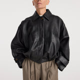 ROHE - Leather blouson jacket | black