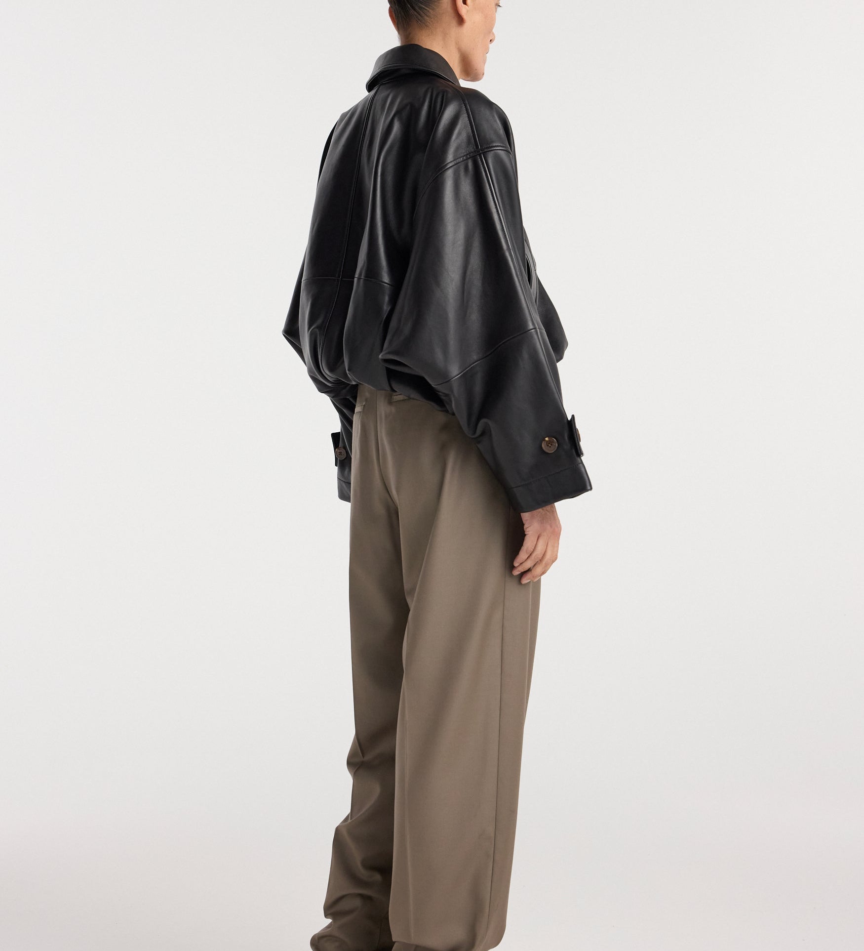 ROHE - Leather blouson jacket | black