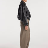 ROHE - Leather blouson jacket | black