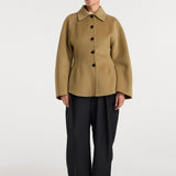 ROHE - Double - faced sculptural jacket | camel