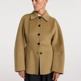 ROHE - Double - faced sculptural jacket | camel