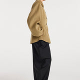 ROHE - Double - faced sculptural jacket | camel