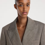 ROHE - Hourglass shaped blazer | earth slub