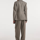 ROHE - Hourglass shaped blazer | earth slub