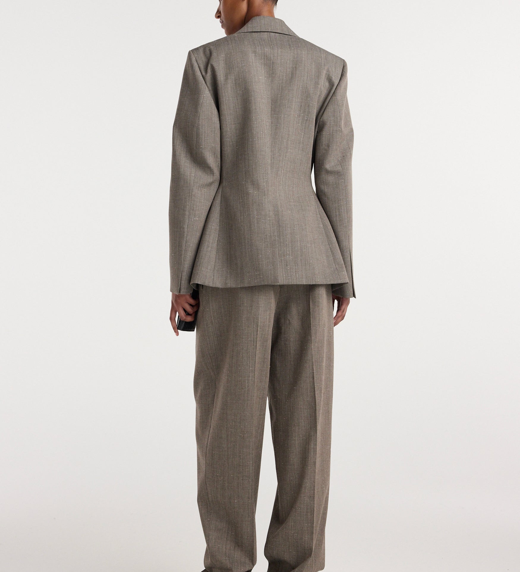 ROHE - Hourglass shaped blazer | earth slub