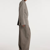 ROHE - Hourglass shaped blazer | earth slub