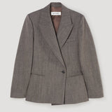ROHE - Hourglass shaped blazer | earth slub
