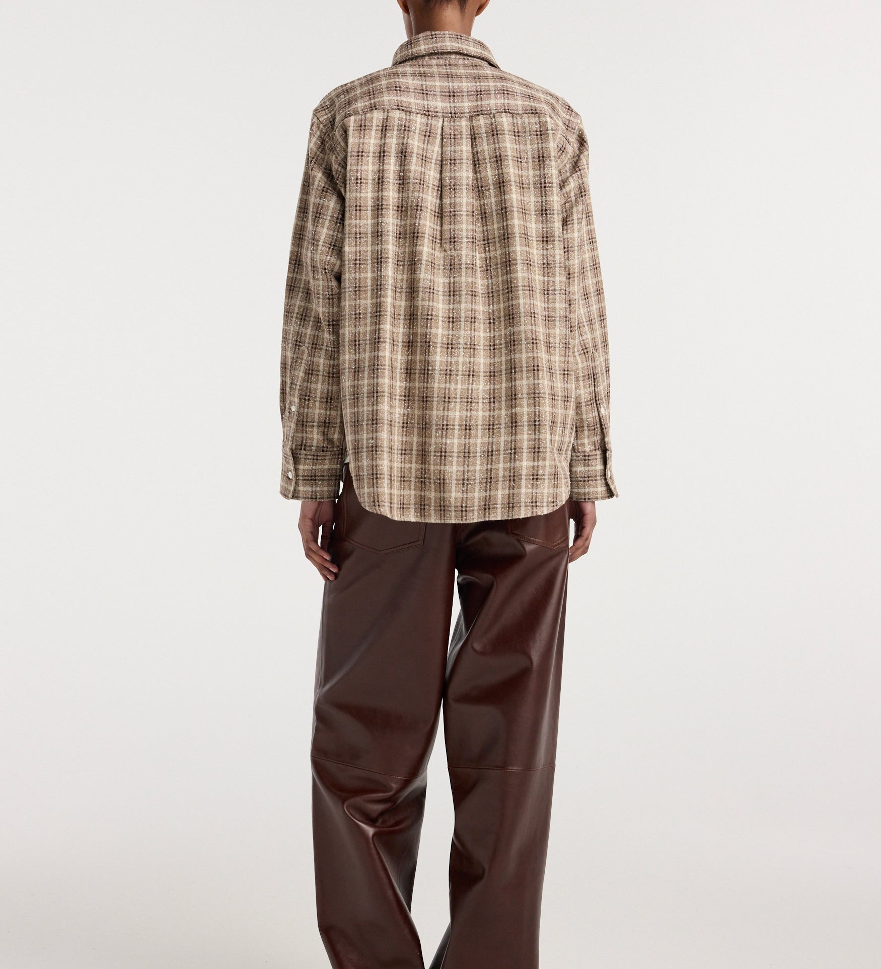 ROHE - Oxford bouclé check shirt | boucle check