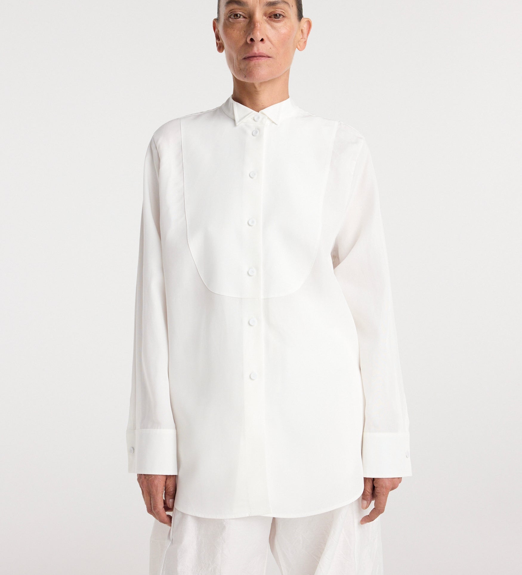 ROHE - Tuxedo shirt | optic white