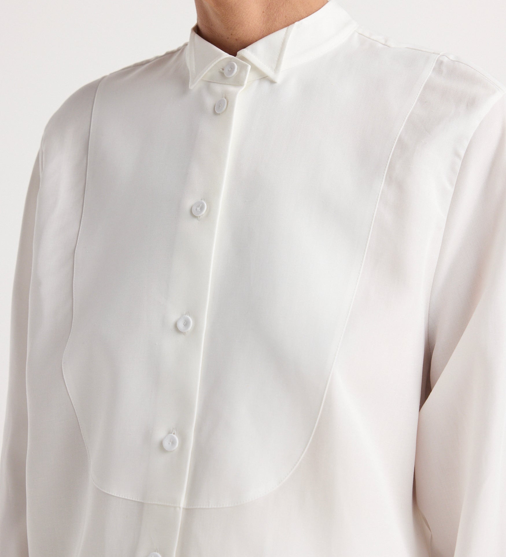ROHE - Tuxedo shirt | optic white