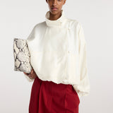 ROHE - Silk blouson anorak | cream