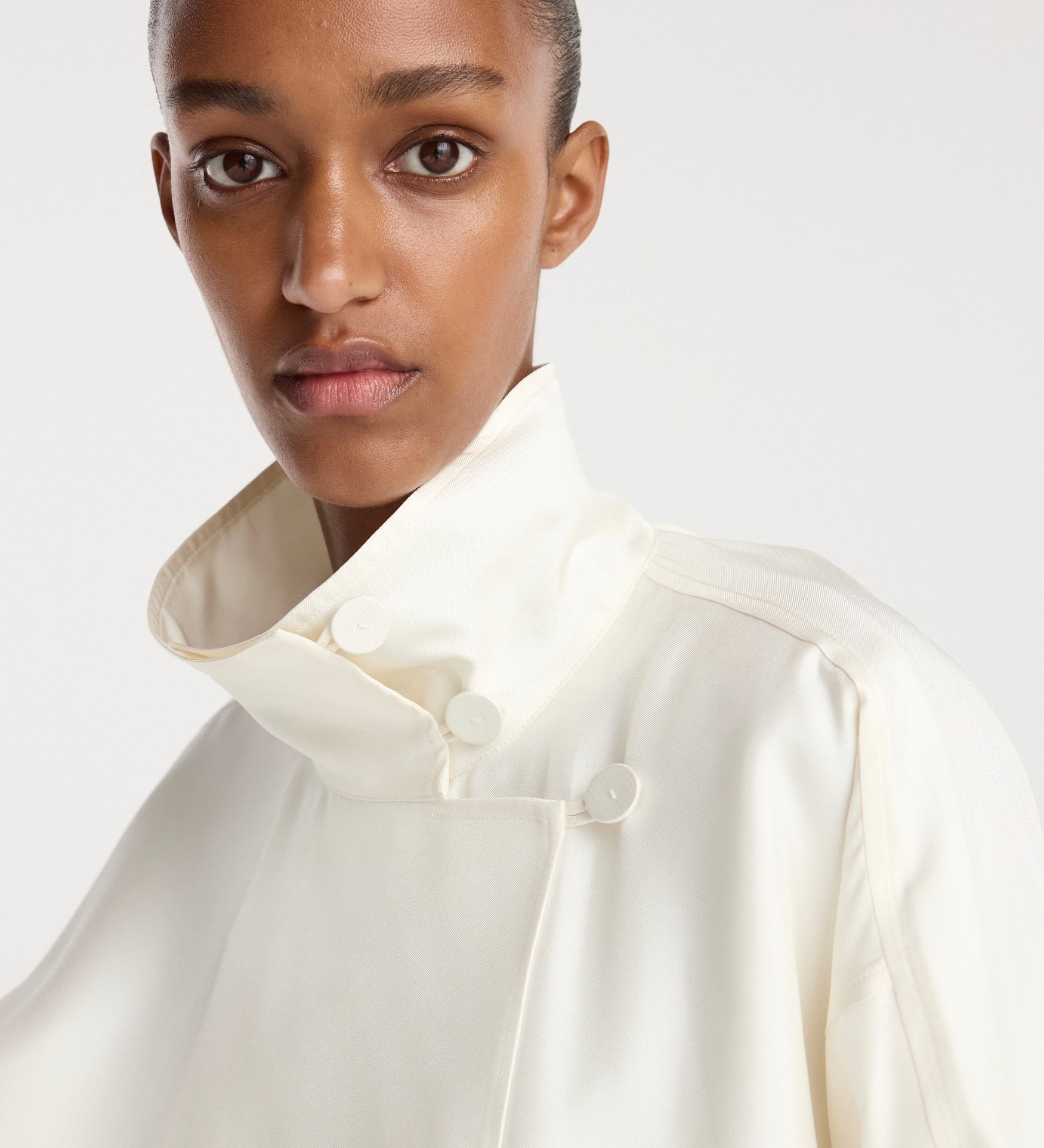 ROHE - Silk blouson anorak | cream
