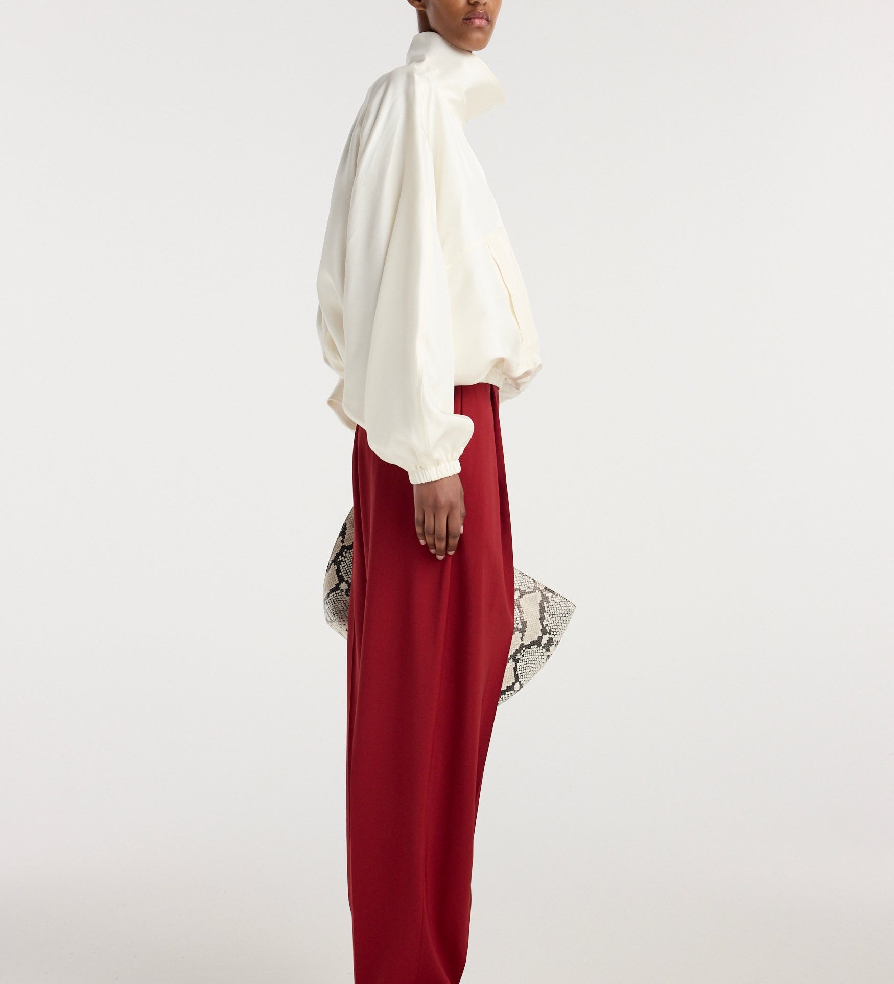 ROHE - Silk blouson anorak | cream