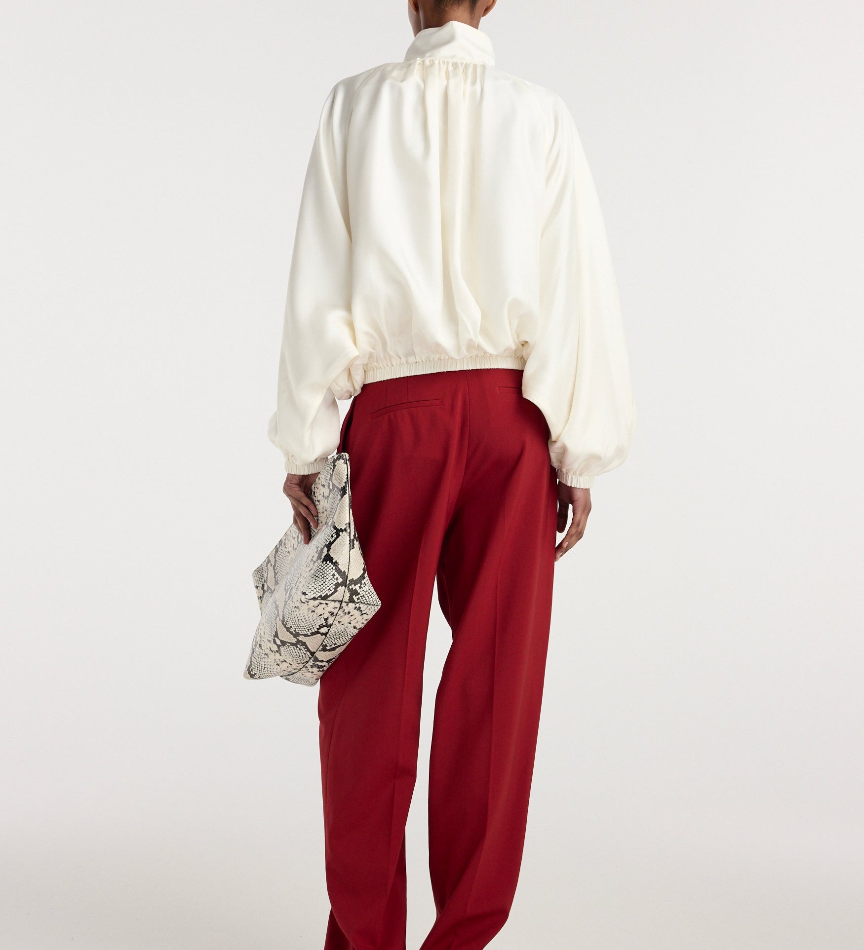 ROHE - Silk blouson anorak | cream
