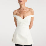 ROHE - Off shoulder top | cream