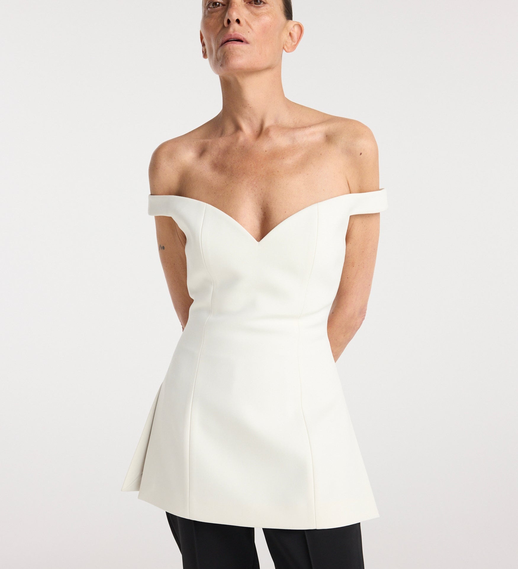 ROHE - Off shoulder top | cream