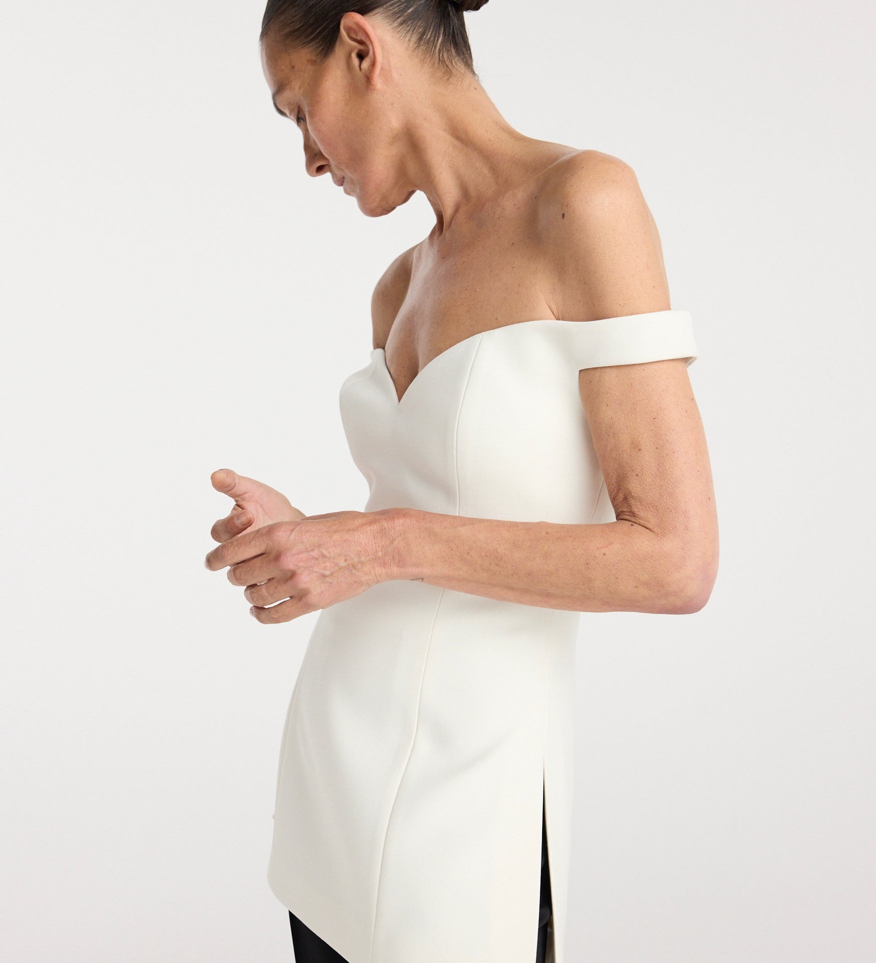ROHE - Off shoulder top | cream