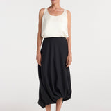 ROHE - Twisted skirt | black